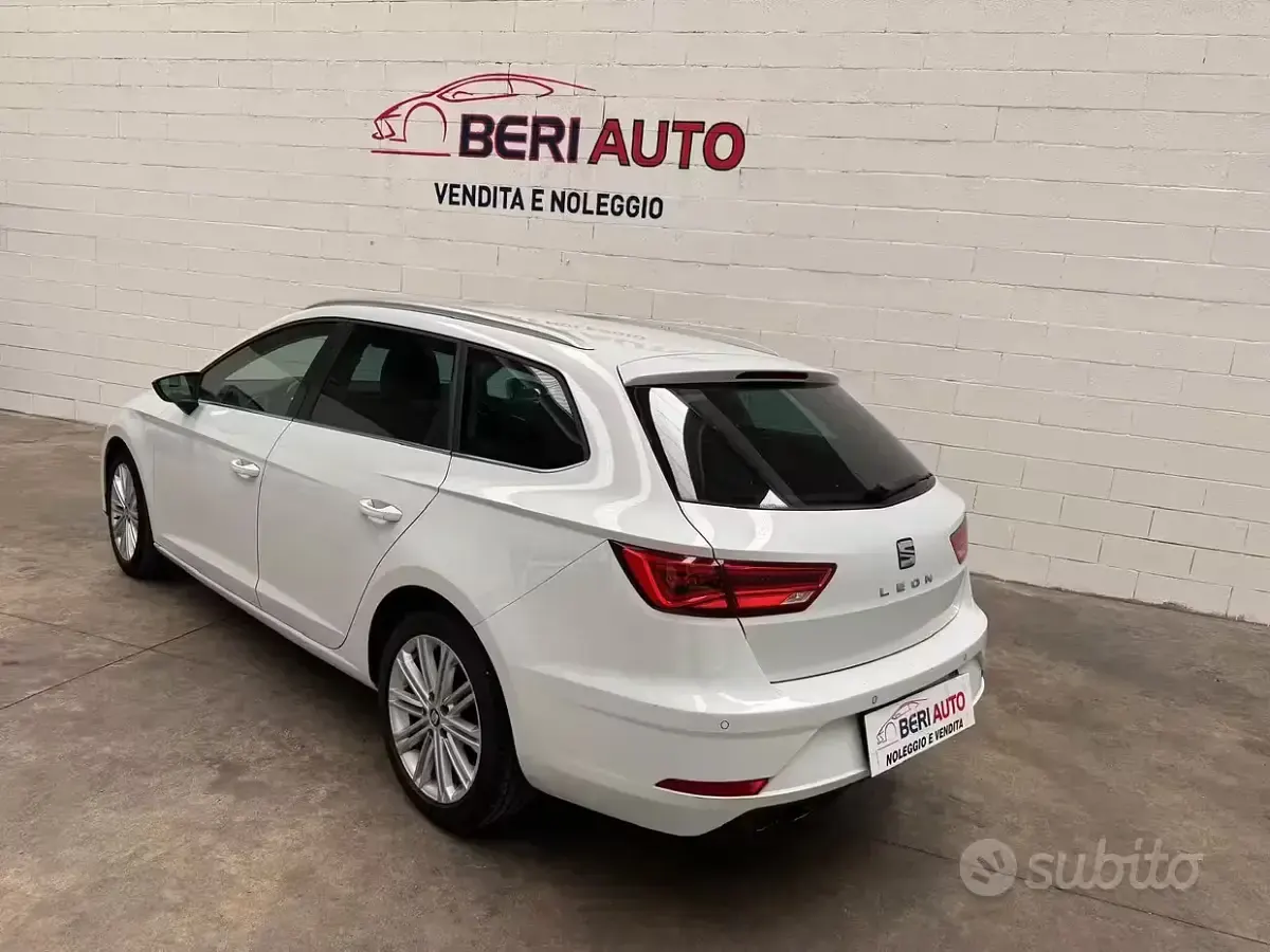 Usata Seat Leon 150 CV (110 kW) 2018 Bianco Station wagon