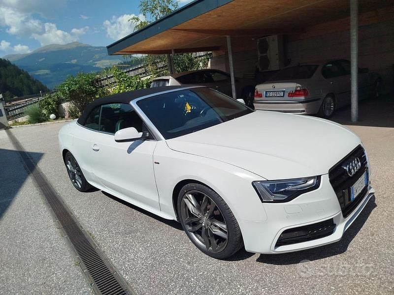 Usata Audi A5 Cabriolet S-Line 2015 Bianco Cabrio