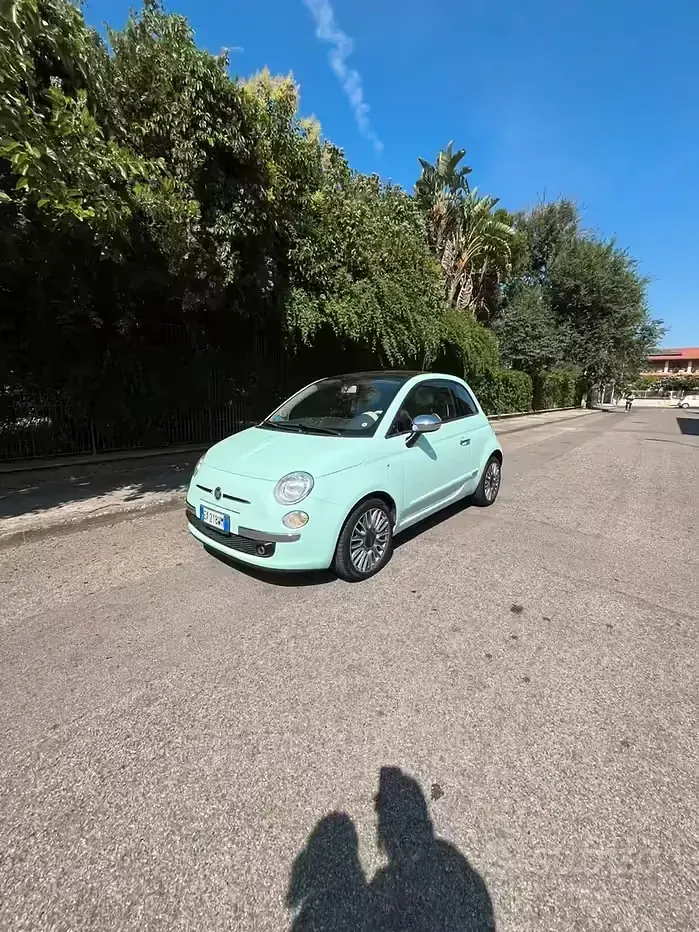 Usata Fiat 500 Lounge 95 CV (69 kW) 2015 Verde Berlina