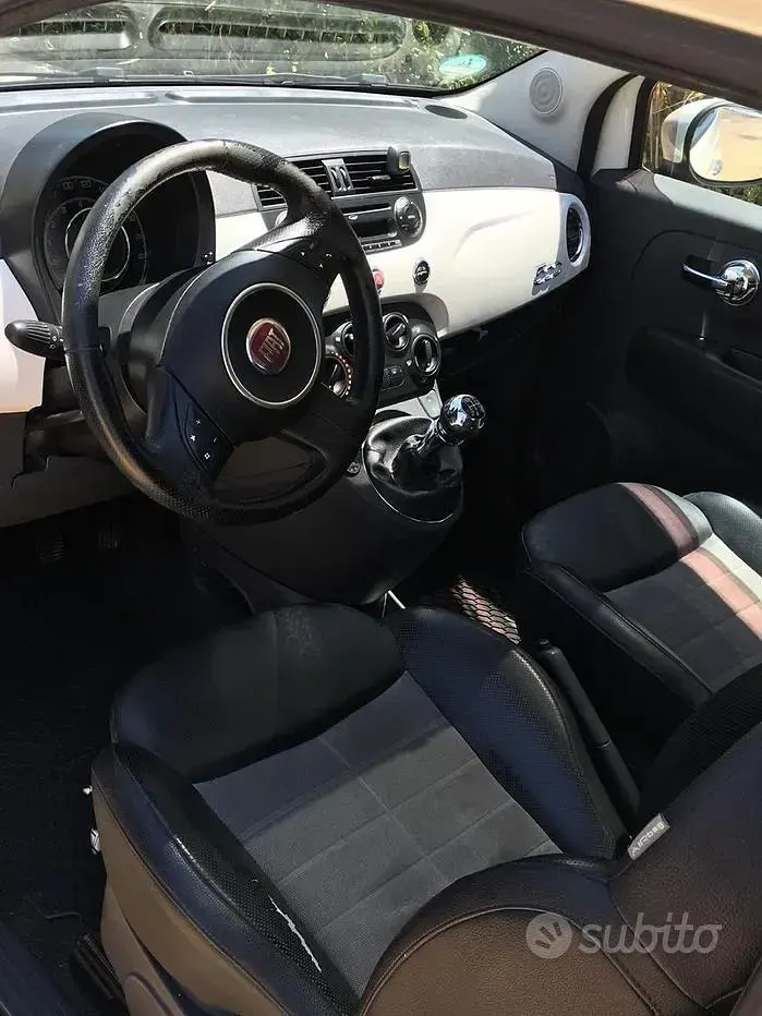 Usata Fiat 500 69 CV (50 kW) 2008 Bianco Berlina
