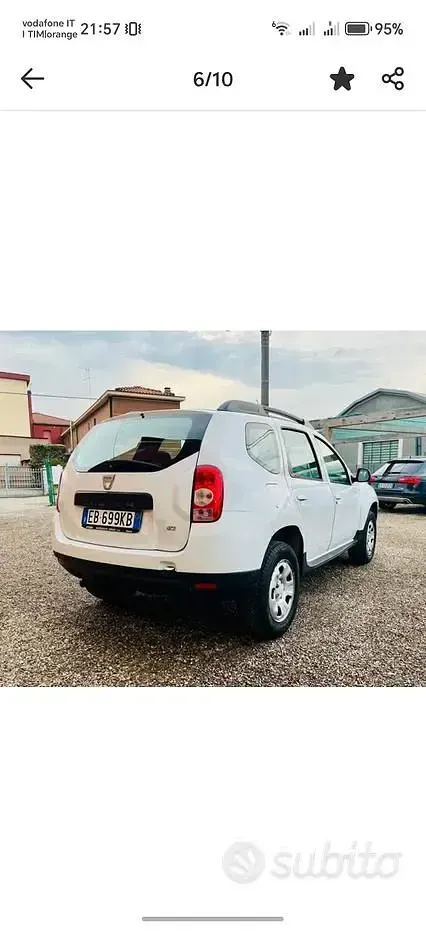 Usata Dacia Duster 107 CV (78 kW) 2010 Bianco SUV