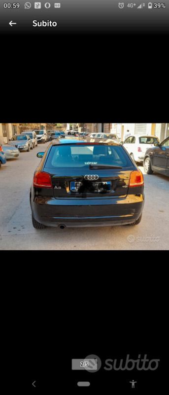 Usata Audi A3 90 CV (66 kW) 2012 Nero Coupé