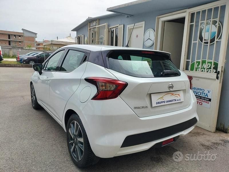 Usata Nissan Micra Acenta 90 CV (66 kW) 2018 Bianco Utilitaria