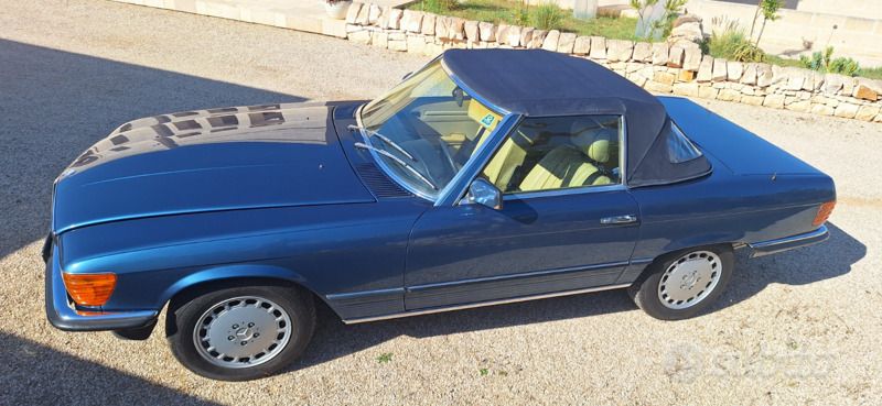 Usata Mercedes SL280 185 CV (136 kW) 1981 Blu/azzurro Cabrio