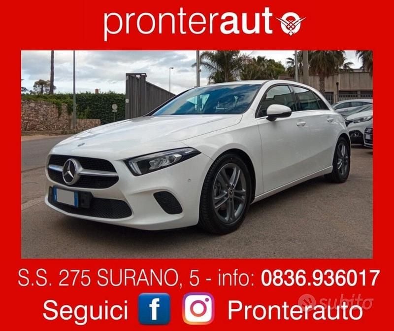 Usata Mercedes A180 116 CV (85 kW) 2019 Bianco Berlina