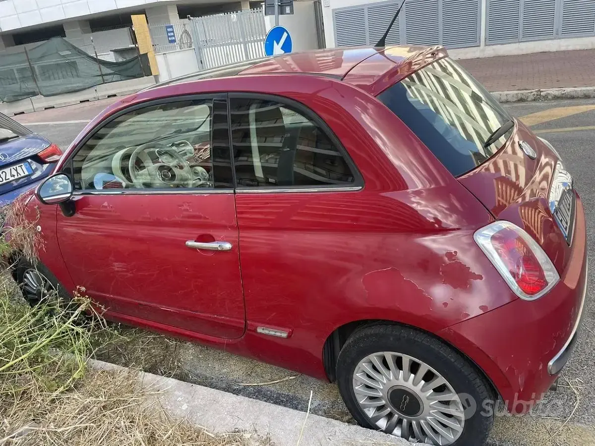 Usata Fiat 500 69 CV (50 kW) 2010 Rosso Berlina