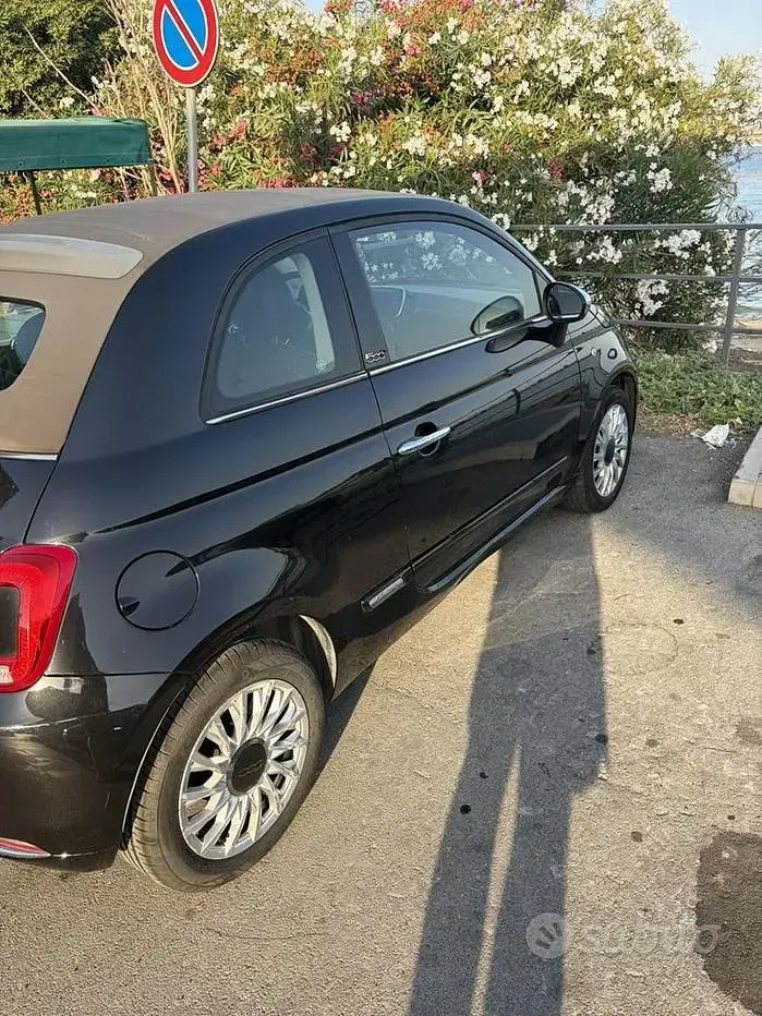 Usata Fiat 500C 69 CV (50 kW) 2016 Nero Cabrio