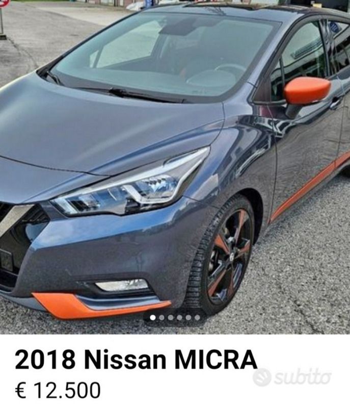 Grigio Usata 2018 Nissan Micra Due volumi | 9800 € (Buon prezzo) - Immagine 1/4