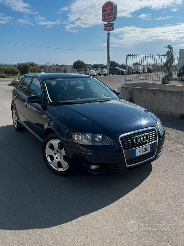 Usata Audi A3 140 CV (102 kW) 2008 Blu Utilitaria