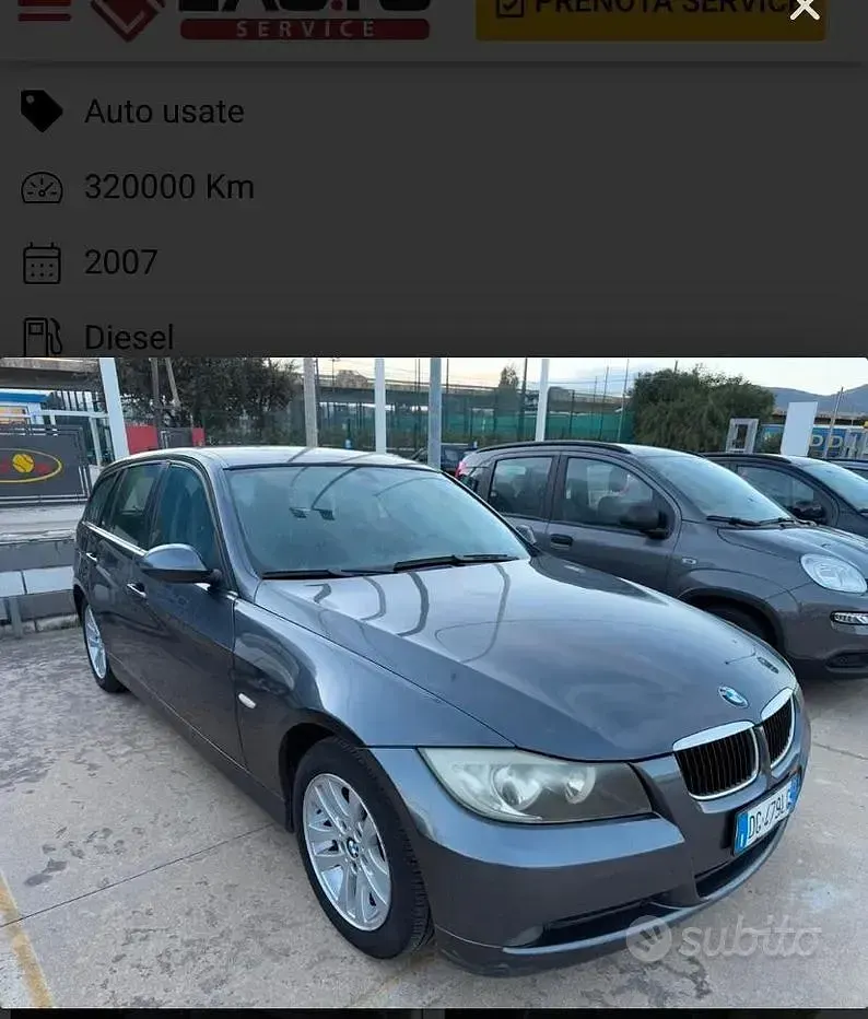 Usata BMW 318 122 CV (89 kW) 2007 Grigio Station wagon