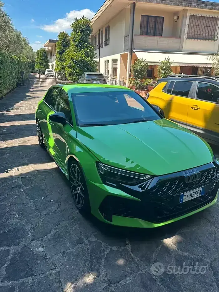 Usata Audi RS3 400 CV (294 kW) 2025 Verde Berlina