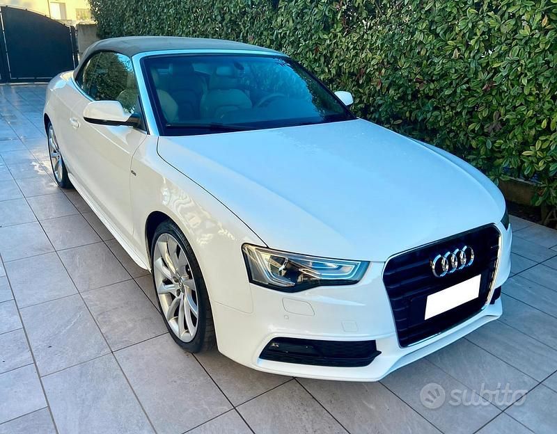 Bianco Usata 2014 Audi A5 Cabriolet S-Line Cabrio | 10.999 € (Super prezzo) - Immagine 1/4