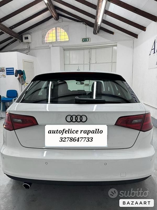 Usata Audi A3 Ambition 110 CV (80 kW) 2015 Bianco Berlina