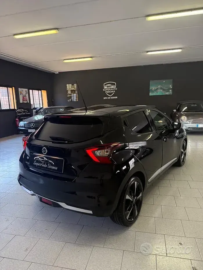 Usata Nissan Micra Tekna 90 CV (66 kW) 2017 Nero Utilitaria