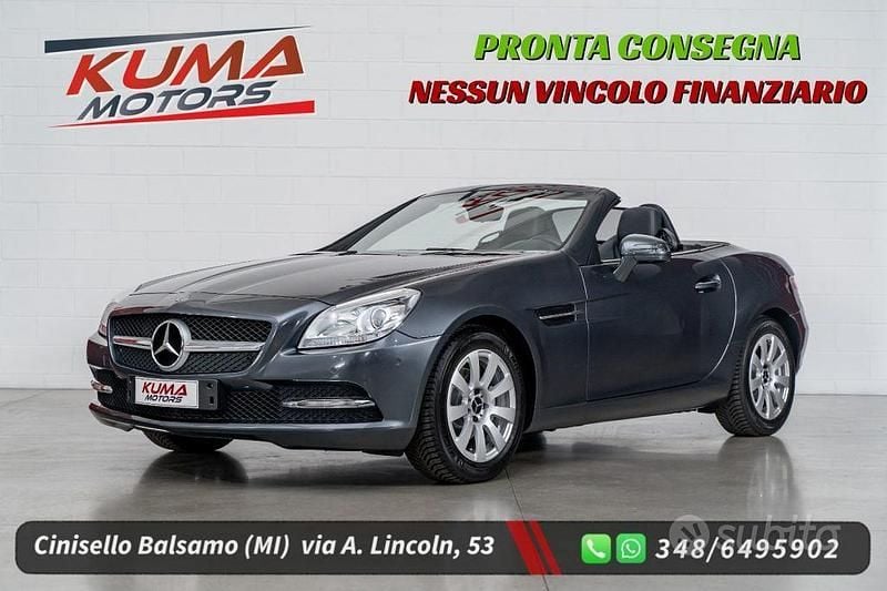 Usata Mercedes SLK200 185 CV (136 kW) 2011 Grigio tenorite met. cod. 755 Cabrio