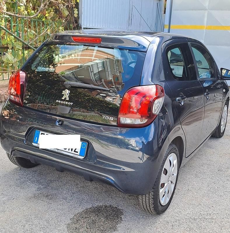 Usata Peugeot 108 82 CV (60 kW) 2016 Blu Utilitaria