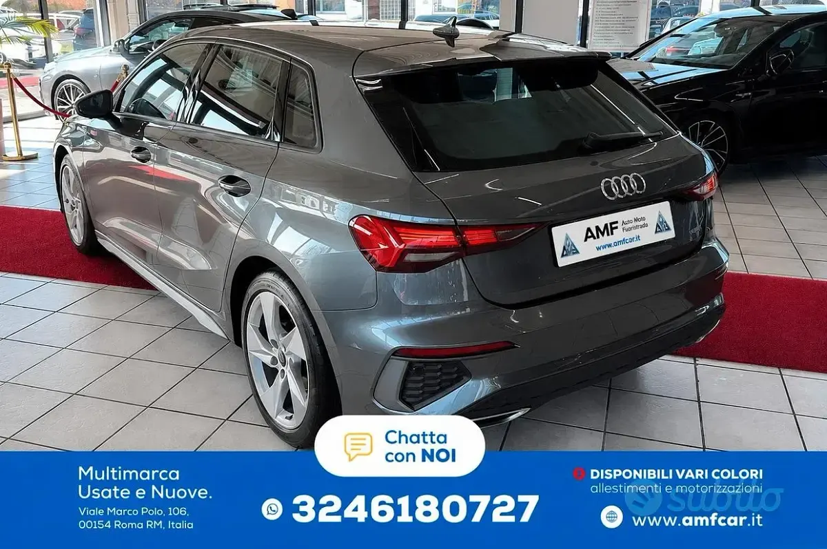 Usata Audi A3 S-Line 190 CV (139 kW) 2022 Grigio Berlina