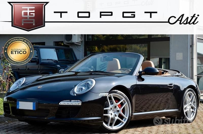 Usata Porsche 997 385 CV (283 kW) 2010 Nero Cabrio
