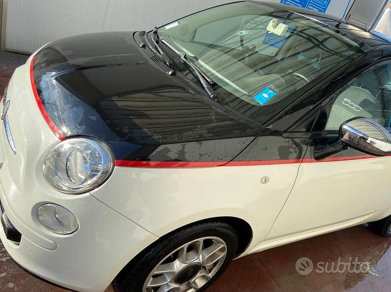 Usata Fiat 500 95 CV (69 kW) 2011 Bianco Utilitaria