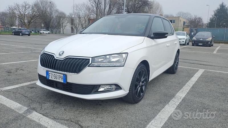 Usata Skoda Fabia 95 CV (69 kW) 2019 Bianco Berlina