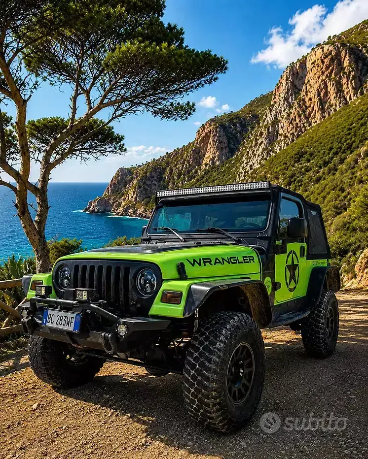 Usata Jeep Wrangler 118 CV (86 kW) 1999 Verde SUV