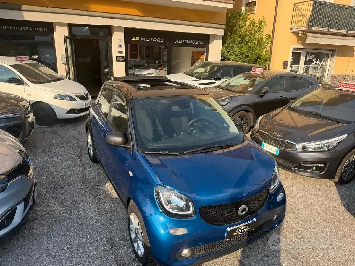 Usata Smart ForFour Passion 71 CV (52 kW) 2019 Blu Utilitaria