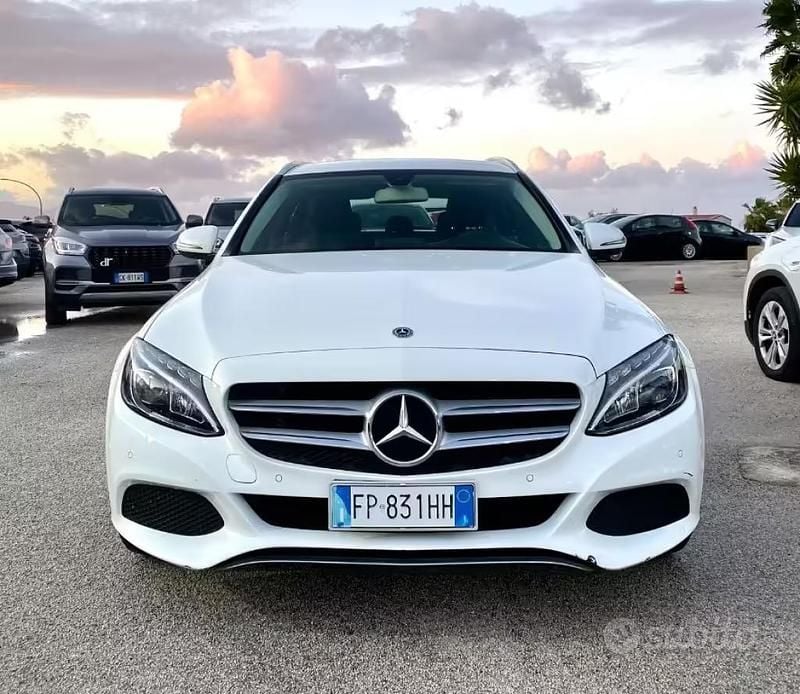 Usata Mercedes C200 Premium 136 CV (100 kW) 2018 Bianco Station wagon