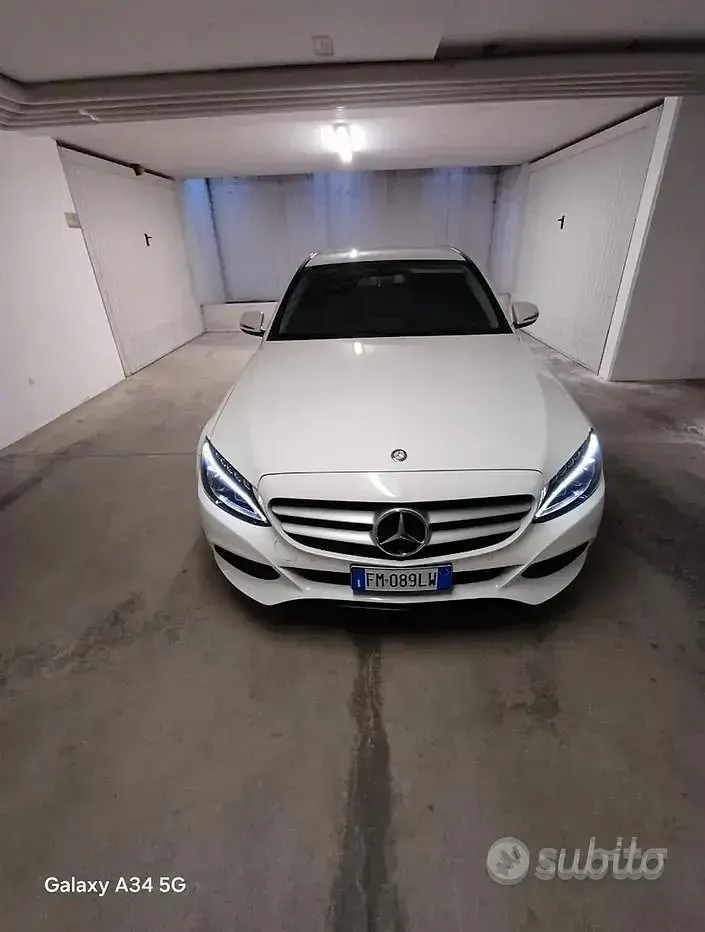 Usata Mercedes C180 116 CV (85 kW) 2017 Bianco Berlina
