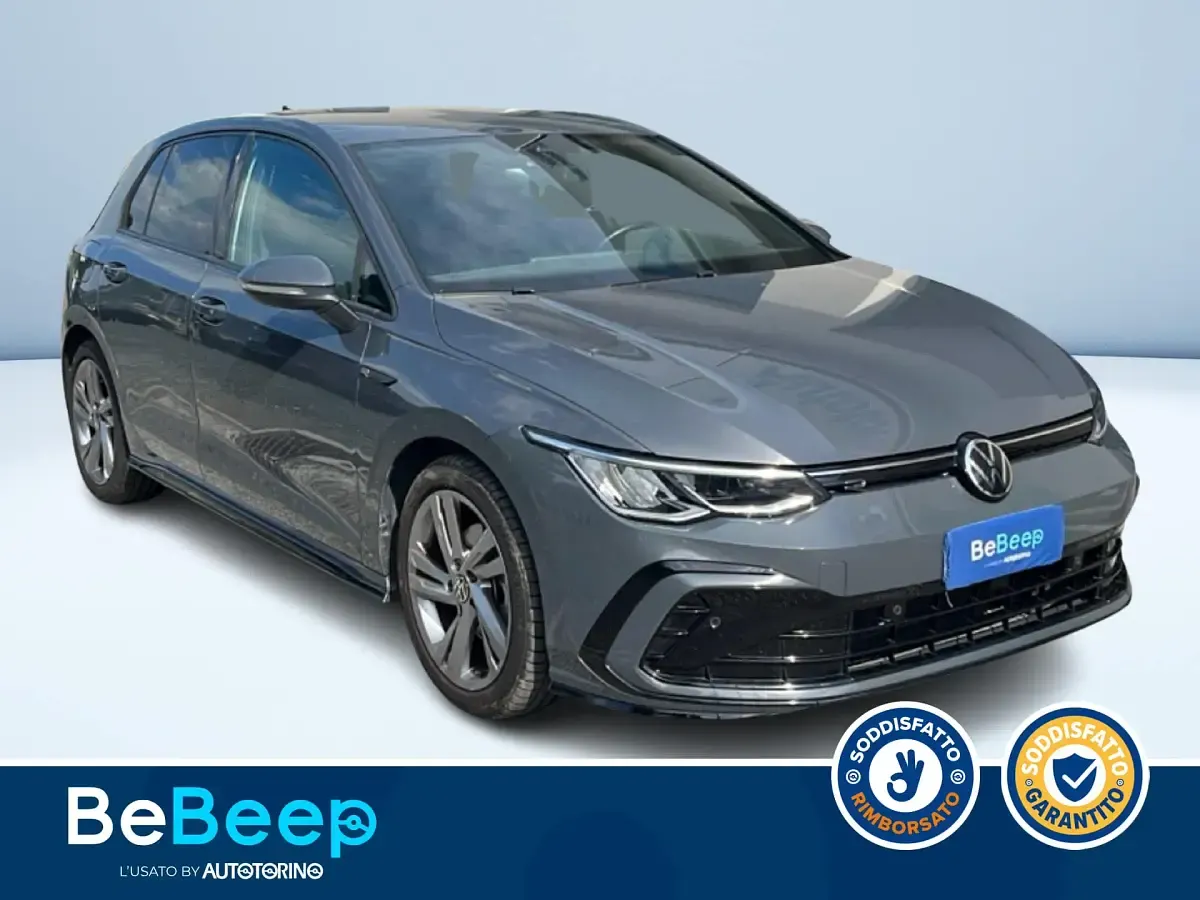Usata VW Golf VIII R-line 150 CV (110 kW) 2021 Antracite metallizzato Berlina