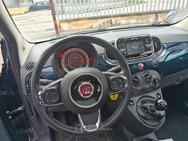 Usata Fiat 500 Lounge 69 CV (50 kW) 2017 Blu Berlina