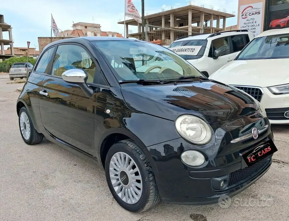 Usata Fiat 500 69 CV (50 kW) 2009 Nero Cabrio