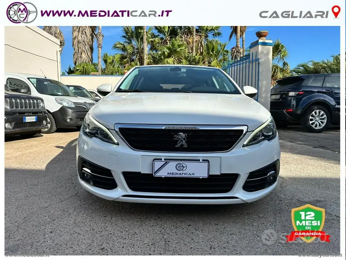 Usata Peugeot 308 Active 131 CV (96 kW) 2020 Bianco Berlina