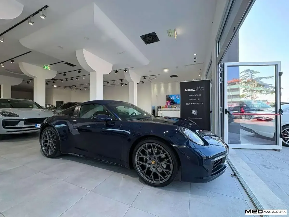 Usata Porsche 911 Targa 4S 450 CV (330 kW) 2021 Blu Cabrio