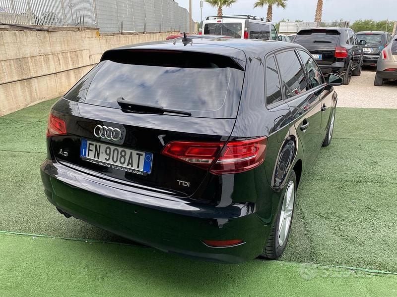 Usata Audi A3 150 CV (110 kW) 2018 Nero Berlina