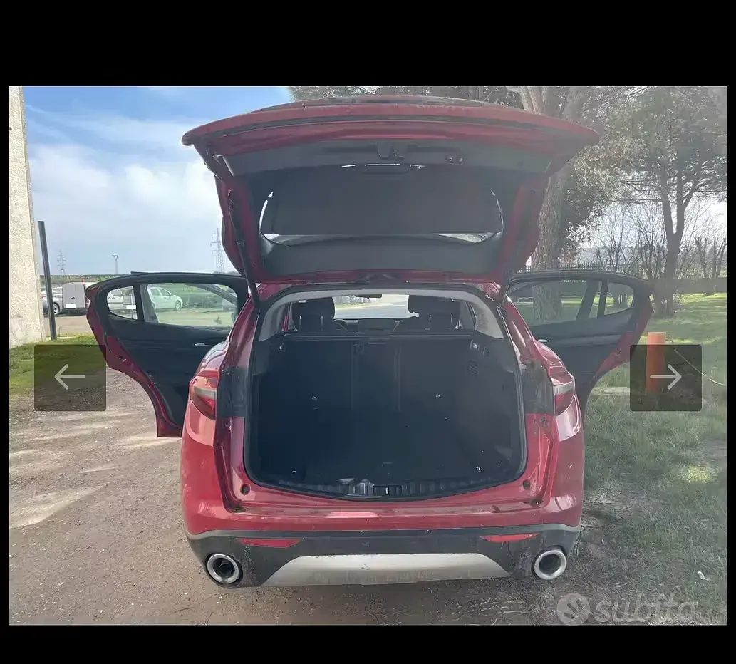 Usata Alfa Romeo Stelvio 180 CV (132 kW) 2018 Rosso SUV