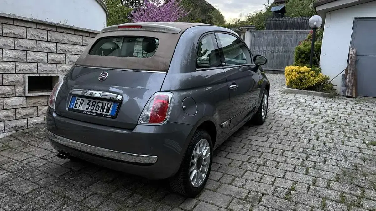 Usata Fiat 500C Lounge 86 CV (63 kW) 2013 Grigio Cabrio