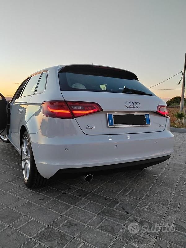 Usata Audi A3 105 CV (77 kW) 2014 Bianco Berlina