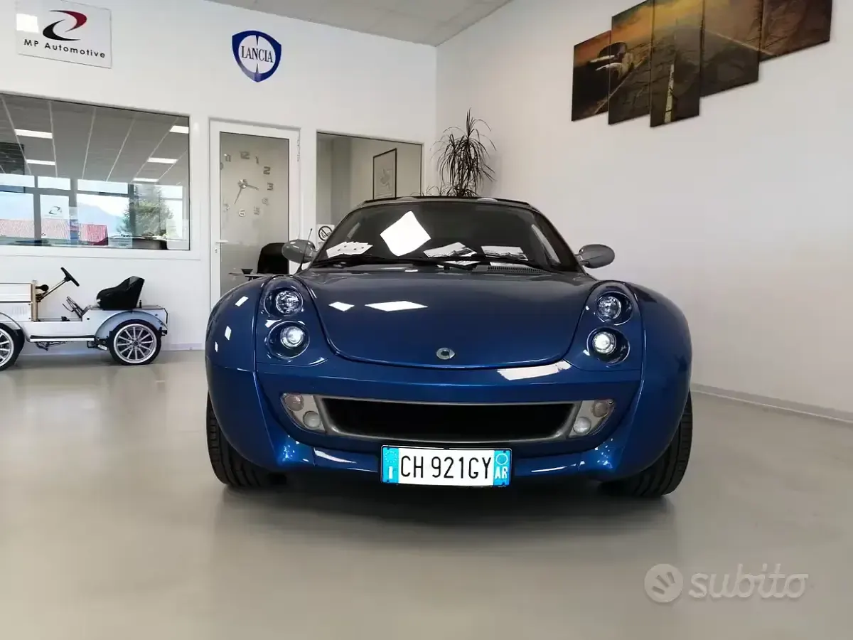 Usata Smart Roadster Passion 82 CV (60 kW) 2003 Blu Cabrio