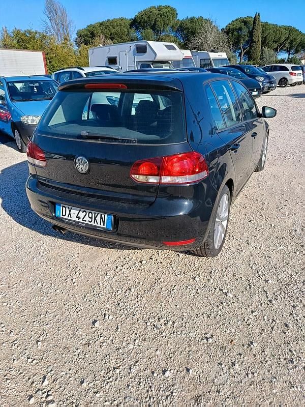 Usata VW Golf VI Highline 122 CV (89 kW) 2009 Nero Utilitaria