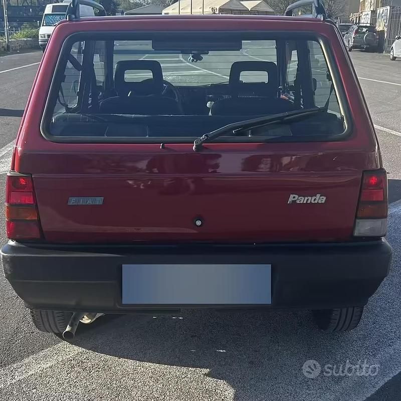 Usata Fiat Panda 2003 Rosso Utilitaria