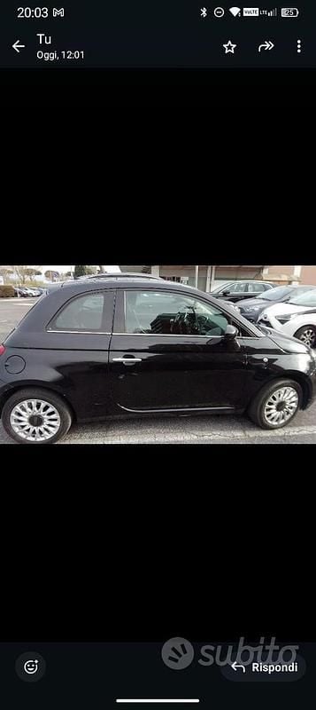 Begagnad Fiat 500 69 HK (50 kW) 2018 Svart Sedan