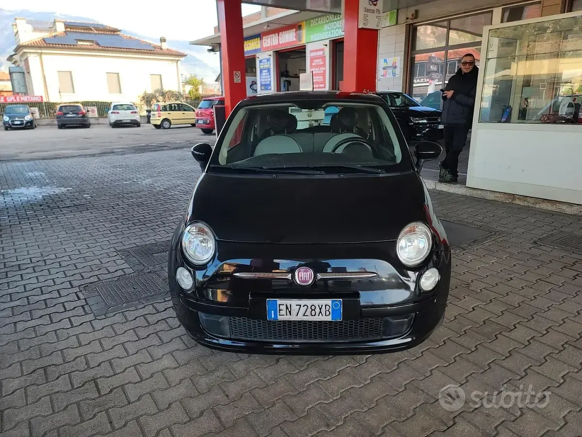 Usata Fiat 500 Lounge 69 CV (50 kW) 2012 Nero Berlina
