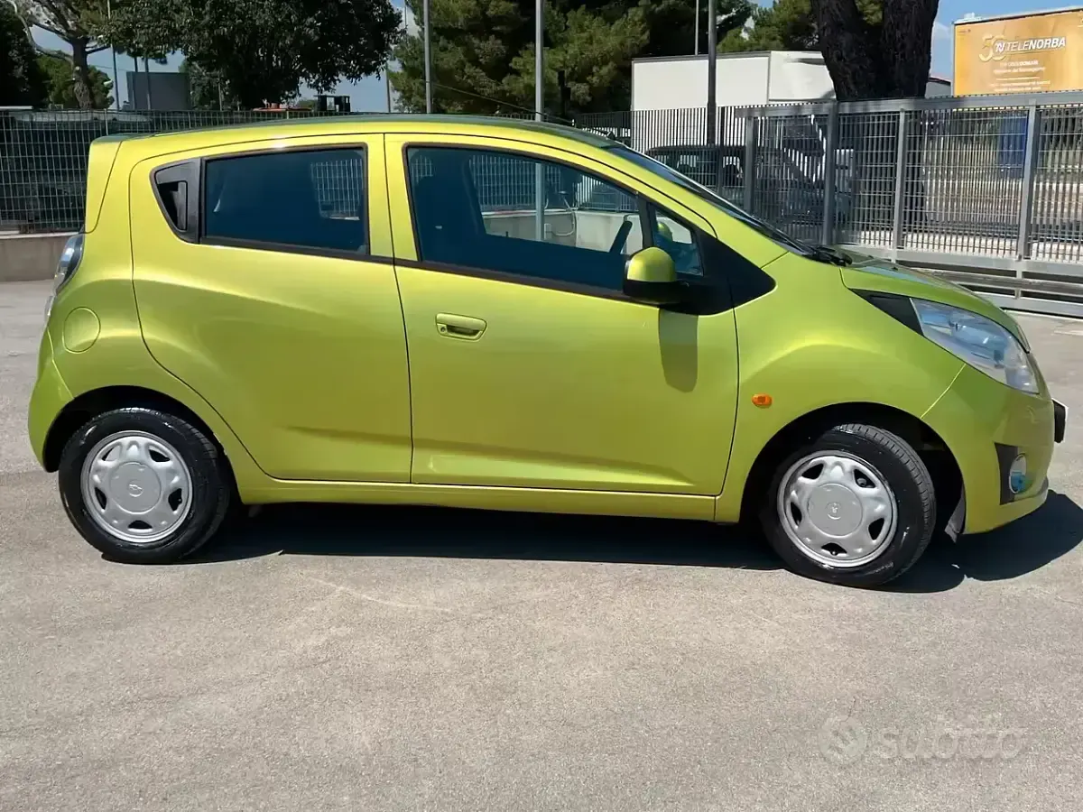 Usata Chevrolet Spark LS 68 CV (50 kW) 2012 Verde Utilitaria