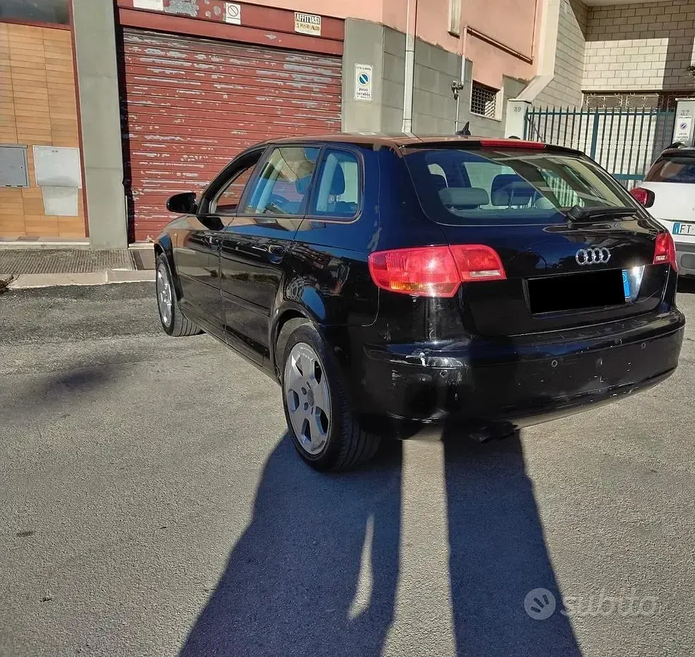 Usata Audi A3 Ambition 105 CV (77 kW) 2007 Nero Utilitaria