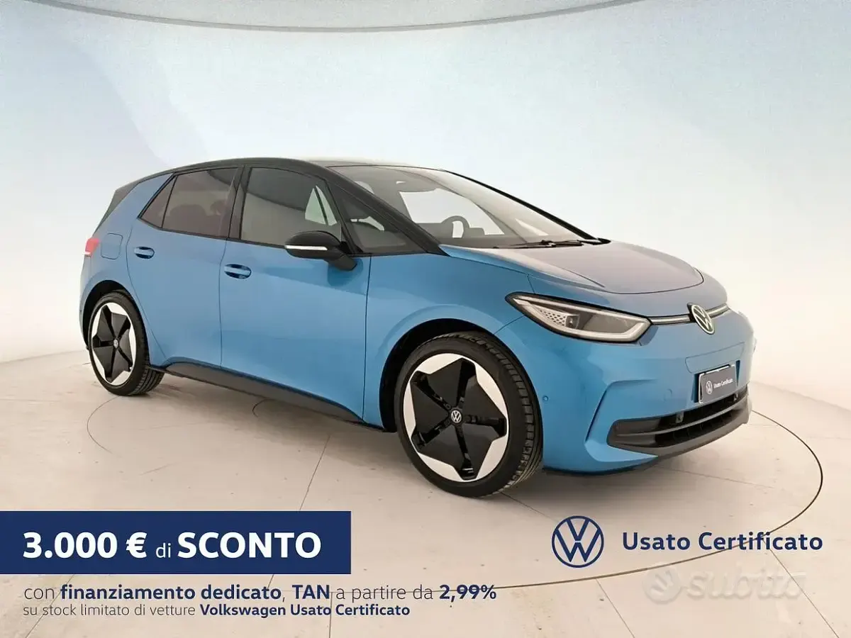 Nuova VW ID.3 Pro 69 kW (95 CV) 2026 Blu Utilitaria