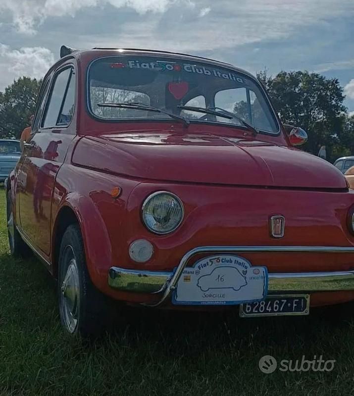 Usata Fiat 500 1970 Rosso Utilitaria