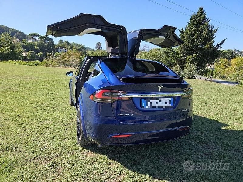 Usata Tesla Model X Performance 580 kW (789 CV) 2019 Blu SUV