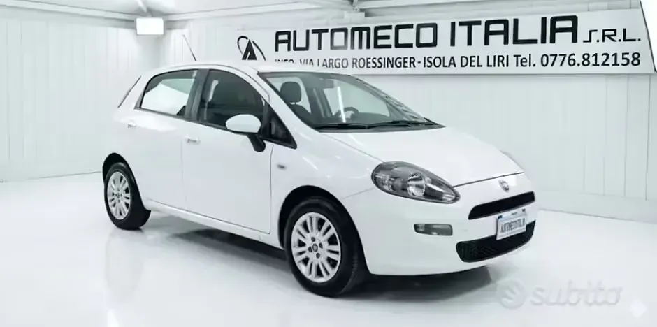 Usata Fiat Punto 69 CV (50 kW) 2012 Bianco Utilitaria