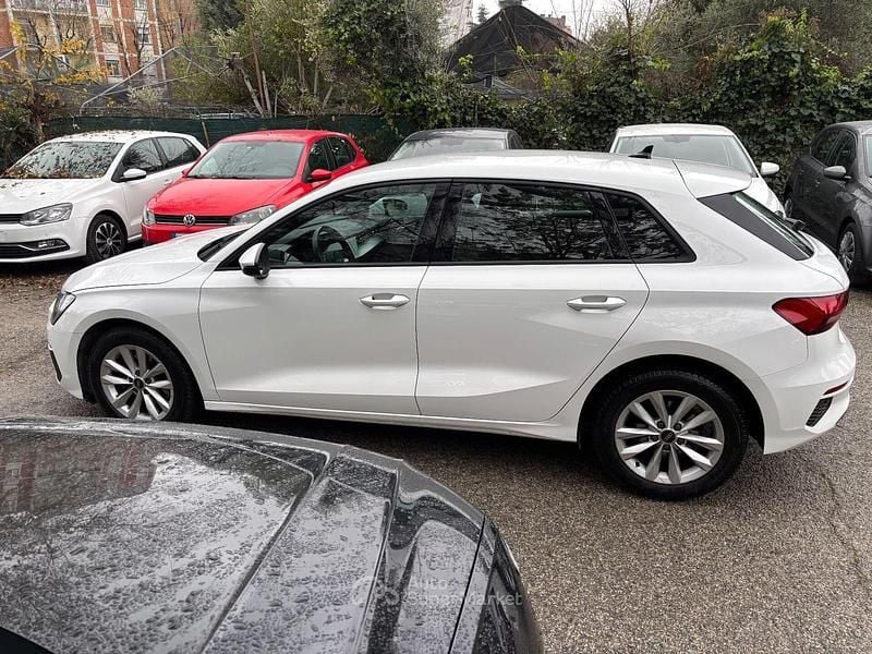 Usata Audi A3 Advanced 116 CV (85 kW) 2022 Bianco Berlina