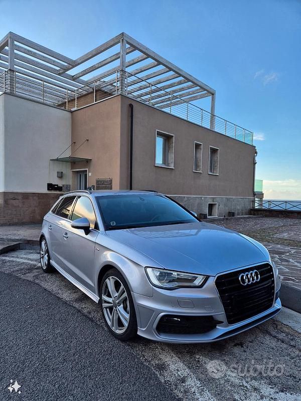 Usata Audi A3 S-Line 150 CV (110 kW) 2015 Grigio Berlina